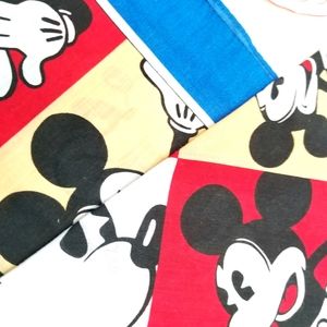 VNTG DISNEY》Vintage Artist Mickey Mouse Deco Scarf